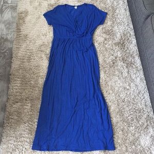 Coral blue Old Navy maxi dress S Med